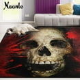 thumbnail image 2 of GZHJMY Sugar Skull Area Rug 2'x3', Skull and Blood on The Vintage Background Polyester Area Rug Mat for Living Dining Dorm Room Bedroom Home Decorative, 2 of 6