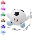 thumbnail image 3 of Lámpara nocturna de fútbol recargable por USB – Lámpara deportiva de silicona para dormitorio, habitación de residencia estudiantil o sala de juegos | Iluminación ambiental suave para aficionados, 3 of 6