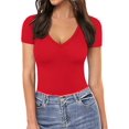 thumbnail image 1 of Xishao Camisetas de Manga Corta y Manga Larga con Cuello Cuadrado para Mujer Xishao ropa, 1 of 2