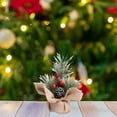 thumbnail image 6 of Christmas Tree 7.48inch Artificial Christmas Trees Mini Christmas Trees Artificial Table Top Little Xmas Decorations with Holiday Ball Ornaments Red Berry Pinecone for Home Party Xmas Decor, 6 of 7