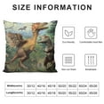 thumbnail image 5 of Orinice Dinosaur Bird Forest Graphic Decorative Throw Pillow Cover for Home Couch Living Room Sofa - 1PC 18x18in, 5 of 5