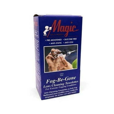 Magic Safety Lens Cleaning Towelettes Anti-Fog Anti-Static Wipes (Pack of 100)