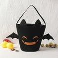 thumbnail image 6 of Nilvkv Halloween Bag Trick or Treat Bag Tote Bag Candy Bucket with Handle Portable and Reusable Trick or Treat Bucket Basket for Halloween Decorations Party Supplies Halloween Gifts, 6 of 6