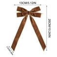 thumbnail image 3 of 12-Pack Large Velvet Christmas Bows 13x26cm Hanging Decorations for Tree Wreath Gift Wrapping Crafts Wedding Party Bows Home Holiday Decor, 3 of 5