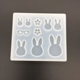 thumbnail image 5 of 9 Designs DIY Jewelry Tool Silicone Mould Rabbit Flowers Pendant Earring Making Handmade Craft Decoration Epoxy Resin Casting, 5 of 8