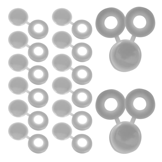 UPOUART 100Ud Tapas Plásticas Para Tornillos Gris Oscuro Para Uso Diario Con Decorativo Y Resistente