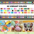 thumbnail image 3 of Acrylic Paint Marker Pens, Long Lasting Colors Paint Pens with Fine and Brush Tip, Paint Art Markers Set for Rock Wood, Metal, Plastic, Glass, Canvas, Ceramic, Easter Egg and DIY, 3 of 10