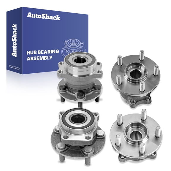 AutoShack Front & Rear Wheel Hub Bearing Assemblies with ABS Replacement for 2014-2018 Subaru Forester 2016-2021 Subaru Crosstrek 4-PC Set