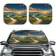 thumbnail image 2 of Balery Sunflowers At Sunset Parasol para parabrisas de coche de 2 piezas | Parasol plegable para parabrisas delantero de coche para la mayoría de sedanes-Large, 2 of 6