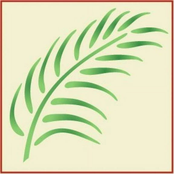Palm Frond Stencil - Tropical Mylar for Painting Home Decor Crafting - The Artful Stencil