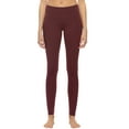 thumbnail image 4 of Felina Sueded Athleisure Performance Legging (2-Pack) Womens Leggings w/Slimming Waist Band Style: C3690RT (Medium, Wild Wine), 4 of 5