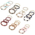 thumbnail image 3 of Xiao Hua Pulseras de cuentas apilables bohemias para hombres y mujeres, brazaletes de cuentas multicapa elásticos bohemios con dijes, joyería multicolor, rosa, 3 of 5