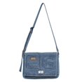 thumbnail image 1 of Bandolera Jeans Bolso Hombro Mujeres Color Sólido Denim Girls Daily Bag, 1 of 9
