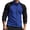 Blue, variant on Mens Color Blocked Fashion Jackets Stand Collar Zipper Outdoor Casual Outwears Long Sleeve Coats with Pockets
