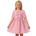 thumbnail image 4 of Dress for Tween Short Sleeve Flared Flowy Dress Tween Dresses for Graduation 13-14 Years, 4 of 4