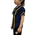 thumbnail image 2 of Lappel Kids Baseball Button Down Jersey League Sports Team Uniforms Size 12 Month to 10 Years Short Sleeve Athletic Sports Tee Shirts Made in USA, 2 of 4