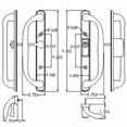 thumbnail image 4 of Vision Hardware Patio Door Handle Set White Replacement PD3000WHITE, 4 of 4