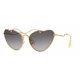 thumbnail image 1 of Brand New Miu Miu Sunglasses MU 55R 55RS 7OE3E2 Gold/Gradient Brown Women, 1 of 3