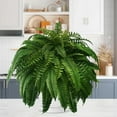 thumbnail image 5 of UV Resistant Lifelike Artificial Boston Fern, Artificial Boston Ferns For Outdoors, Faux Ferns For Outdoor Planter, Faux Ferns Fake Ferns Artificial Plants, for Home, Office, Garden Decoration (2pcs), 5 of 7