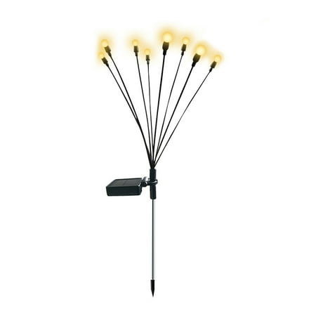 

Solar Garden Lights Starburst Swaying Light Solar Firefly Lights Outdoor Waterproof Decorative Lights Yard Patio Pathway Decoration Warm White