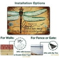 thumbnail image 2 of Dragonfly Tin Sign Vintage Garden Decor Dragonfly Metal Signs Funny Dragonfly Wall Art Dragonfly Gifts For Women Those We Love Don't Go Away They Fly Beside Us Every Day Sign Hippie Home Living Room, 2 of 12