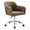 Brown, variant on Linon Colton Upholstered Office Chair with Wheels in Vintage Brown Faux Leather