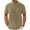 Mens Shirts Khaki, variant on Mens Summer Tops, Short Sleeve Shirts for Men Casual Vintage Solid Color Button Up Notch Neck T-Shirts S-3XL