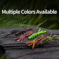 thumbnail image 2 of CHIREN 15Pcs Set 5cm Floating Shrimp Fishing Lures Soft Fishing Bait Artificial Swim Lure - Dark Red, 2 of 5