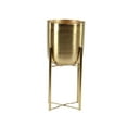 thumbnail image 2 of Juego de 2 Macetas CosmoLiving de Cosmopolitan en Metal Dorado, 2 of 9