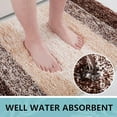 thumbnail image 3 of Microfiber Contour Toilet Rugs U-Shaped, Shaggy Soft Absorbent Bathroom Rugs, Non-Slip Thick Plush Bathroom Mat, Machine Wash Dry Bath Mats for Toilet Base, 20x20, Brown, 3 of 9