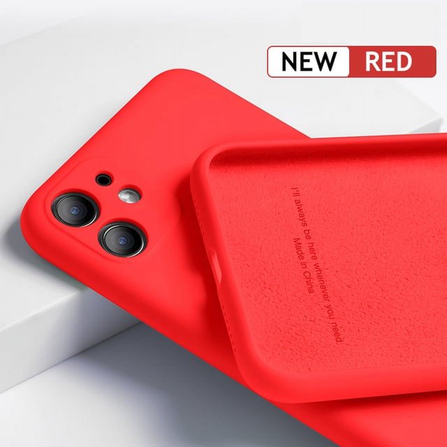 Liquid Silicone Phone Case For iPhone 14 13 12 11 Pro XS Max XR X Original Soft Protection Cover For iPhone 12 Mini 7 8 Plus SE2