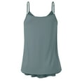 thumbnail image 3 of Doublju Women's Front Pleated Cami Tank Top with Plus Size, 3 of 3