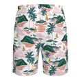 thumbnail image 6 of Kdxio Hawaii Palms Pattern Mens Casual Shorts - Drawstring Summer Beach Sports Shorts for Men, 6 of 9