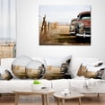 thumbnail image 4 of Designart Vintage Cars - Contemporary Throw Pillow - 16x16, 4 of 5