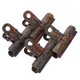 thumbnail image 5 of 4 pinzas Bulldog: pinzas metálicas con bisagra de estilo antiguo oxidado. Pinzas seguras para fotos y papel, para manualidades, bolsas de comida, portapapeles y pósteres., 5 of 8