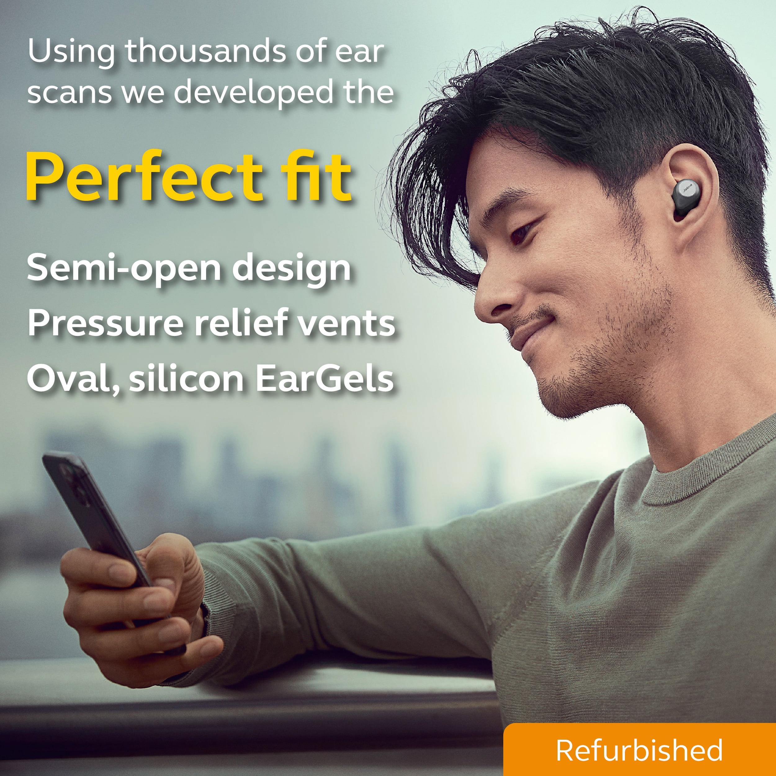 Restored Jabra Elite 85T Titanium Black Refurbished