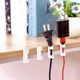 thumbnail image 3 of Self-Adhesive Cable Clips Organizer Drop Wire Holder Cord Management Pack Of 20, 3 of 8
