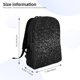 thumbnail image 4 of Disketp Black And White Dotted Mochila Unisex de Apertura Lateral Completa, Mochila para Laptop para Escuela, Trabajo y Viajes, 4 of 7