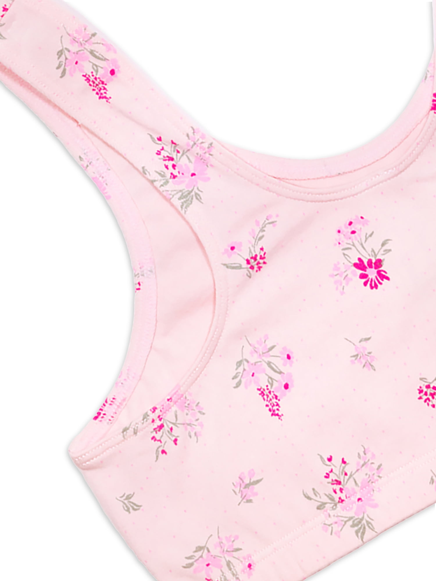 Wonder Nation Girls Cotton Bra, 2-Pack, Sizes S-XXL