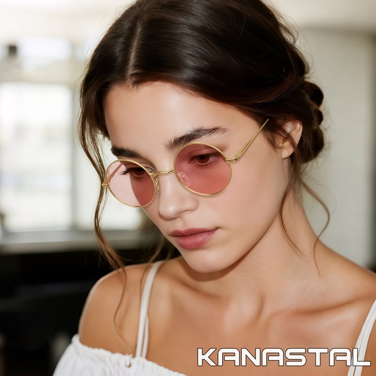 70s Retro Pink Aviator Sunglasses Pastel Minimalist Boho Sunnies Festival Shades 70s Retro Pink Aviator Sunglasses Pastel Minimalist Boho  main image 2