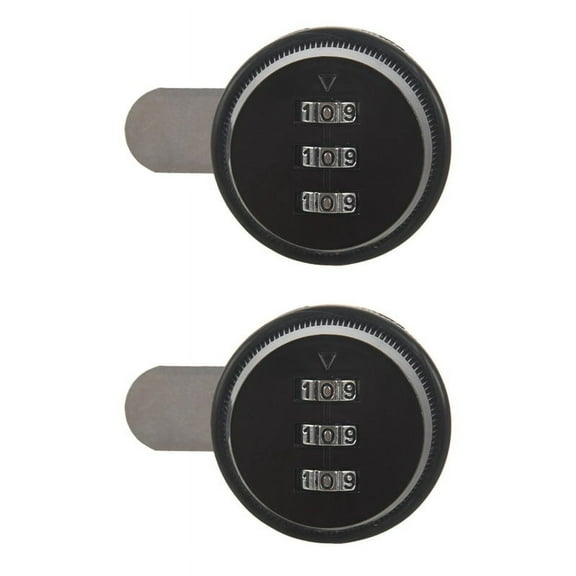 2X Alloy Code Combination Cam Lock Keyless Post Mail Box Cabinet RV 3 Dial Black