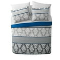 thumbnail image 4 of VCNY Home Beckham 8-Piece Blue Damask Bed in a Bag, Full, Adult, Unisex, 4 of 8