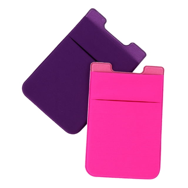 Hytrove 2Set Practical Design Rose Red Purple Wallet Phone Case Mobile Phone Accessory 11.8x7.9x0.4in