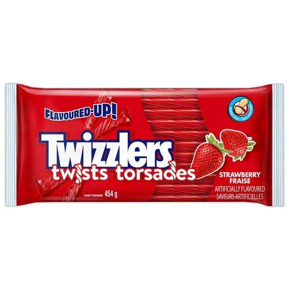 TWIZZLERS Strawberry Twists Candy, 454g