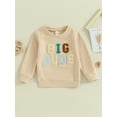 thumbnail image 2 of Bagilaanoe Toddler Baby Boy Casual Sweatshirt Long Sleeve Letter Print Pullover 12M 18M 24M 3T 4T 5T Kids Fall Loose Tee Tops, 2 of 8