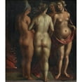 thumbnail image 3 of Albrecht Dürer 12x14 Black Modern Framed Museum Art Print Titled - Venus and the Three Graces (1496 - 1596), 3 of 5