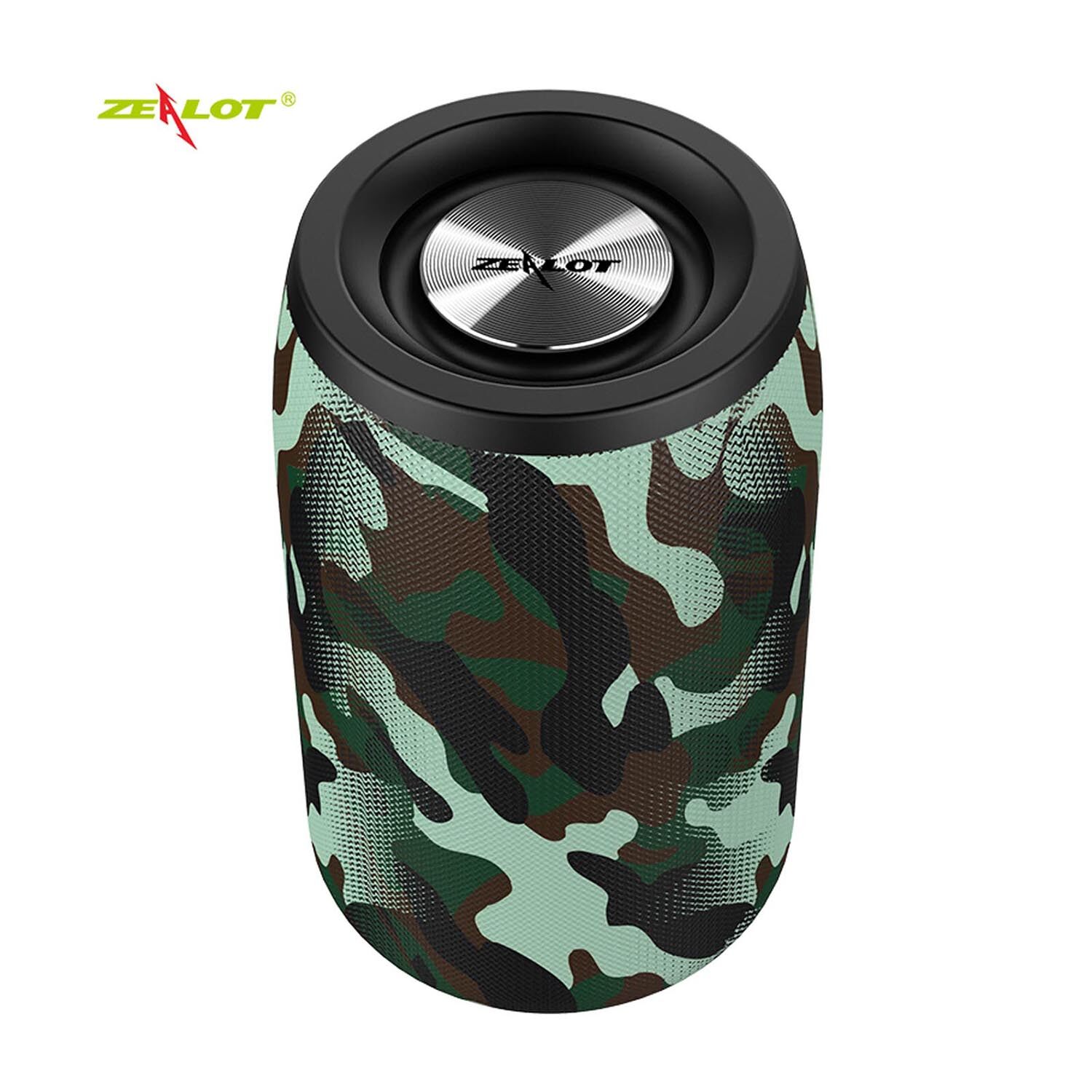 ZEALOT S32 Portable Wireless Bluetooth Speaker 5W Subwoofer Outdoor Sound Box Music Player U Disk TF Card Reader AUX-IN 2000mAh Battery