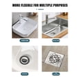 thumbnail image 5 of 5.5" Hair Catcher Shower Drain, Bathroom Sink Stopper Hair Catcher, Silicone Shower Bathtub Drain Cover Strainer, Bath Tub Accessories Beard Trap Collector (Dark Gray), 5 of 8