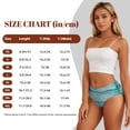 thumbnail image 4 of Balery Teal Turquoise Wood Ropa Interior de Algodón para Mujer con Dibujo – Braguitas Cómodas y Elásticas, Estilo Clásico-Large, 4 of 6