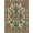 Green Pink Gold, Pattern 1, variant on Design&I 9'x12' Washable Area Rug Abstract Botanical Boho Scroll Motif Southwestern Plant Vintage Refined for Great Room, Large Living Giant Skid-Resistant